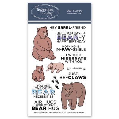 Moose & Friends Clear Stamps with Matching Dies