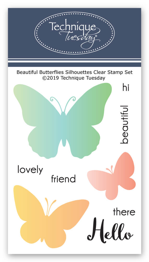 Download Beautiful Butterflies Silhouettes Stamps Technique Tuesday