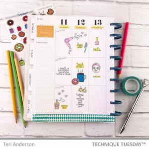 Technique Tuesday Clear Stamps - Planner-Priority
