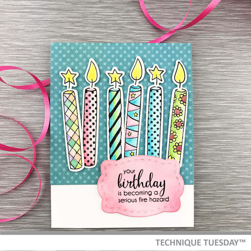 Birthday Candles Wish Card, Paper Craft Project Idea