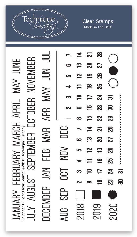 Circular Perpetual Calendar Planner Stamp – Mint Maker Studio Ltd