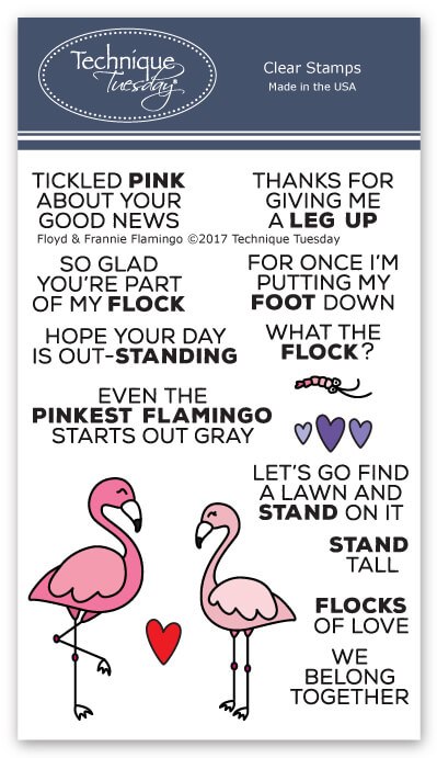 Download Floyd Frannie Flamingo Clear Stamps Technique Tuesday