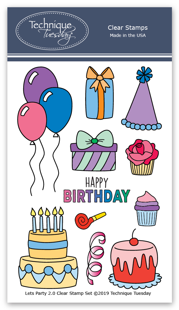 Happy Birthday Clear Stamp Set 2 Pack