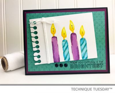 Birthday Candles Wish Card, Paper Craft Project Idea