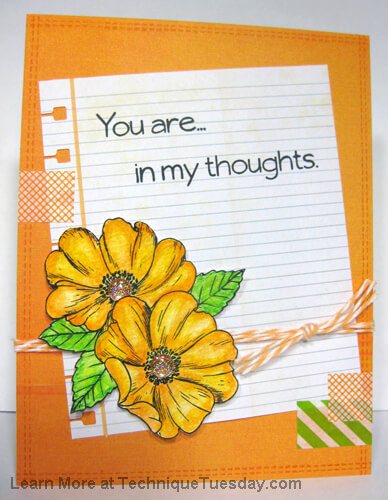 Yellow Flower Card | Project Idea | Technique Tuesday